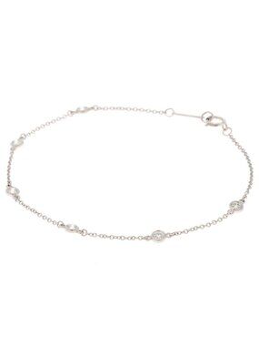 Tiffany & Co by the Yard Bracelet Platinum Diamond Silver